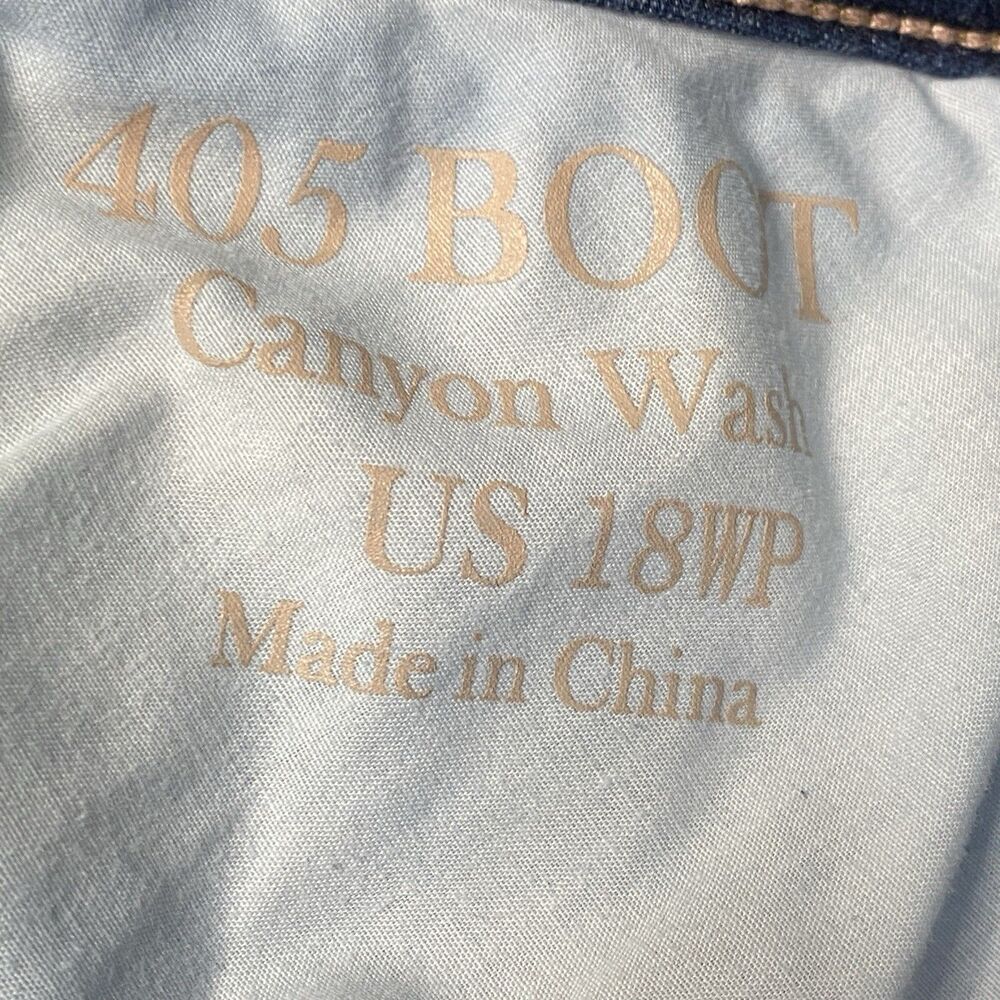G Sculpt By Giuliana 405 Bootcut Canyon Wash Jeans Women's Size 18WP Stretchy - Picture 6 of 6